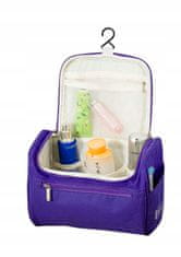 INNA Kosmetické pouzdro Toaletní taška Make Up Bag Make Up Bag Travel Bag Travelcosmetic s rukojetí pro přenášení ve fialové KOSCUBA-4