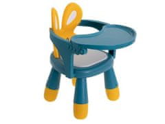 KIK KX5846 Dětská krmící židlička 2v1 žluto modrá