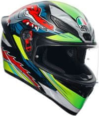 AGV přilba K-1 S Dundee matt černo-žluto-modro-bílo-červeno-zeleno-šedá M