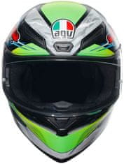 AGV přilba K-1 S Dundee matt černo-žluto-modro-bílo-červeno-zeleno-šedá M