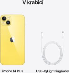 Apple iPhone 14 Plus, 256GB, Yellow