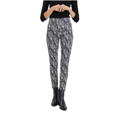 Orsay Bílo-černé dámské vzorované kalhoty v semišové úpravě ORSAY_350190-660000 38
