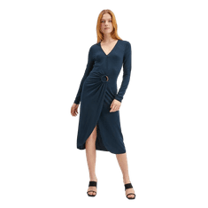 Orsay Tmavě modré dámské pouzdrové šaty ORSAY_410249-432000 40
