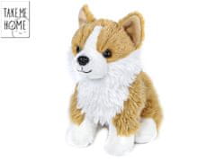 Take Me Home pes corgi plyšový 20 cm sedící