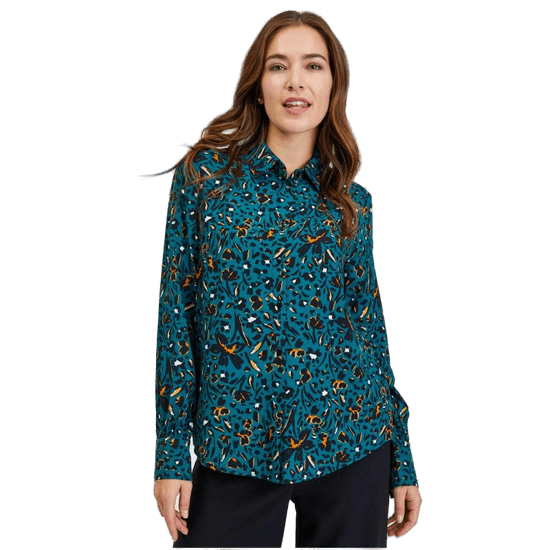 Orsay Petrolejová dámská vzorovaná košile ORSAY_650237-856000