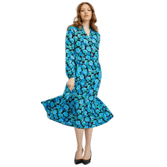 Orsay Černo-modré dámské vzorované šaty ORSAY_462132545000 38
