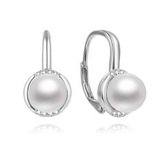 NUBIS Stříbrné perlové náušnice