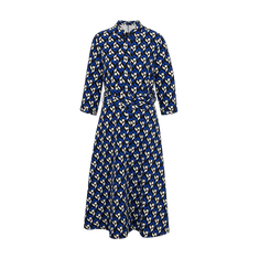 Orsay Černo-modré dámské vzorované šaty ORSAY_432059555000 38