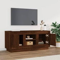 Vidaxl TV skříňka hnědý dub 102 x 35 x 45 cm kompozitní dřevo