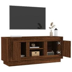 Vidaxl TV skříňka hnědý dub 102 x 35 x 45 cm kompozitní dřevo