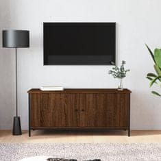 Vidaxl TV skříňka s dvířky hnědý dub 102 x 35 x 45 cm kompozitní dřevo