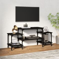 Greatstore TV skříňka černá 117 x 35 x 52 cm kompozitní dřevo