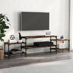 Greatstore TV skříňka kouřový dub 197 x 35 x 52 cm kompozitní dřevo