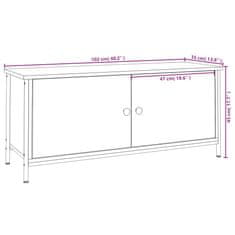 Greatstore TV skříňka s dvířky šedá sonoma 102x35x45 cm kompozitní dřevo