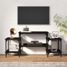 Greatstore TV skříňka černá 117 x 35 x 52 cm kompozitní dřevo