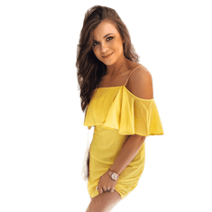 Dstreet Dámské šaty ALISS žluté ey2293 s38
