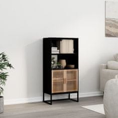 Vidaxl Highboard černý 60 x 35 x 125 cm kompozitní dřevo