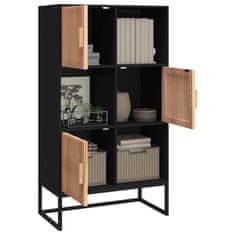 Vidaxl Highboard černý 70 x 35 x 125 cm kompozitní dřevo