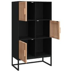 Vidaxl Highboard černý 70 x 35 x 125 cm kompozitní dřevo