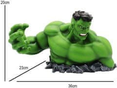 CurePink Pokladnička Marvel|Hulk: Vztek (36 x 20 x 23 cm)