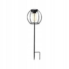 Kaemingk Venkovní solární zahradní lampa černá 49 cm
