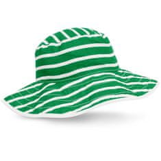 Baby Banz Klobouček s UV KIDZ BGreen Striped oboustranný 