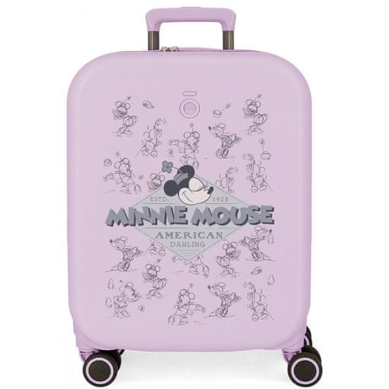 Joummabags ABS cestovní kufr MINNIE MOUSE Happines Lila, 55x40x20cm, 37L, 3669123 (small)