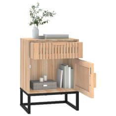 Greatstore Noční stolky 2 ks 40 x 30 x 55,5 cm kompozitní dřevo a železo