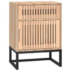 Greatstore Noční stolky 2 ks 40 x 30 x 55,5 cm kompozitní dřevo a železo