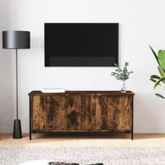 Vidaxl TV skříňka s dvířky kouřový dub 102x35x45 cm kompozitní dřevo