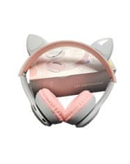 Leventi BLUETOOTH SLUCHÁTKA CAT EAR P47M růžový