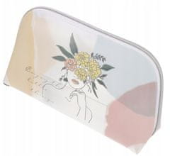 INNA Toaletní taška Malá kosmetická taška Vodotěsná průhledná toaletní taška pro ženy Make-up Bag KOSFLORINA-1
