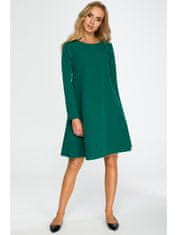 Stylove Dámské mini šaty Flonor tmavě zelená XL