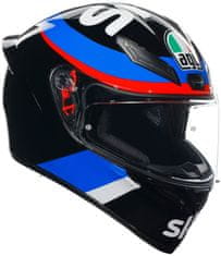 AGV přilba K-1 S VR46 Sky racing team černo-žluto-modro-bílo-červená XL