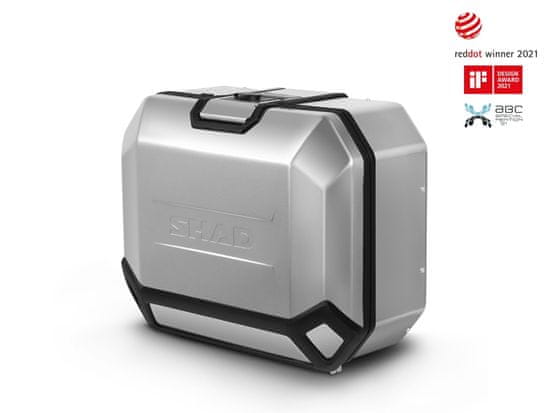 SHAD Kompletní sada hliníkových kufrů SHAD TERRA, 48L topcase 47L/47L boční kufry, včetně montážní sady a plotny SHAD SUZUKI DL 650 V-Strom 2H969005