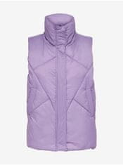 ONLY Světle fialová prošívaná vesta ONLY Palma XS