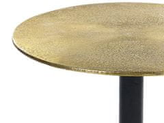Beliani Kovový odkládací stolek zlatý/černý TANAMI