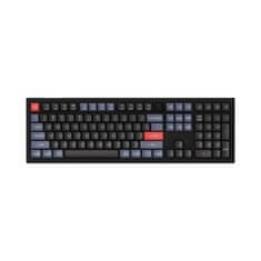 Keychron V6 QMK/VIA Mechanická klávesnice Carbon Black Spínače Red Knob V6-D1