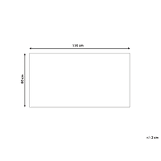 Beliani Jutový koberec 80 x 150 cm béžový/bílý ARIBA