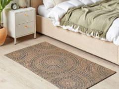 Beliani Jutový koberec 80 x 150 cm béžový/šedý ARIBA