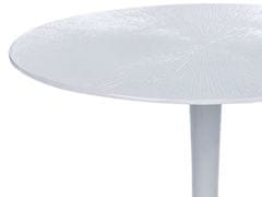 Beliani Kovový odkládací stolek bílý EUCLA