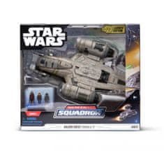 Star Wars Micro Galaxy Squadron s 20 cm figurkou vozidla - Razor Crest Arvala-7 bitevní loď