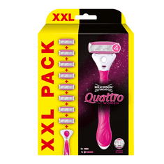 Wilkinson Sword Holící strojek Wilkinson Quattro for Women XXL + 8 náhradní hlavic