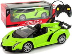 Lean-toys Na Dálkové Ovládání Sportovní Auto R/C 1:18 Zelené