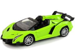 Lean-toys Na Dálkové Ovládání Sportovní Auto R/C 1:18 Zelené