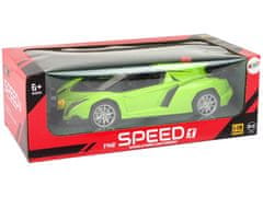 Lean-toys Na Dálkové Ovládání Sportovní Auto R/C 1:18 Zelené