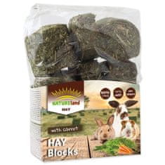 NATURE LAND Seno Hay bloky s mrkví 600 g