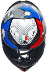 AGV přilba K-1 S Bang matt černo-modro-bílo-červeno-zelená S