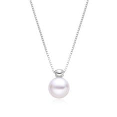 NUBIS Stříbrný náhrdelník s přírodní perlou