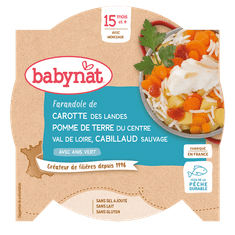 Babybio Menu mrkev a brambory s treskou 260 g